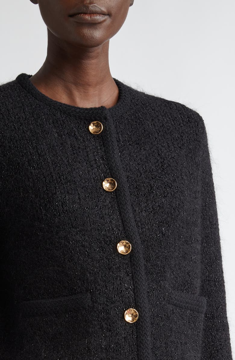 Altuzarra Napoline Tweed Crop Jacket, Alternate, color, 