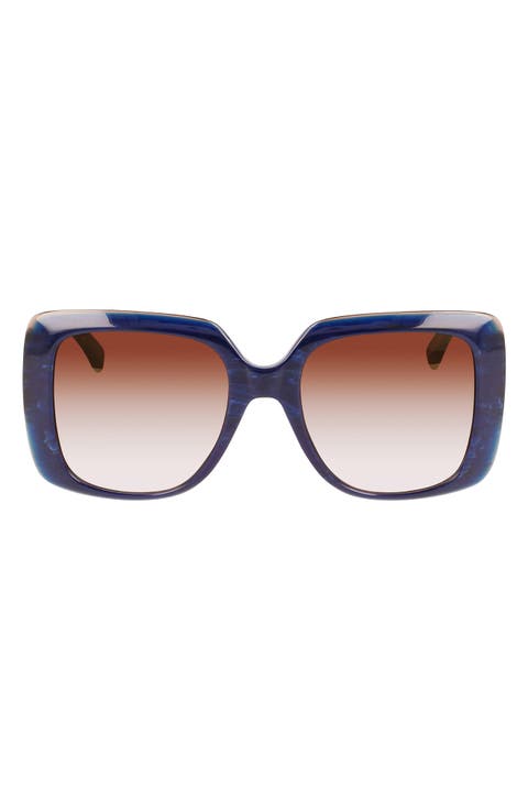 Roseau 53mm Gradient Square Sunglasses