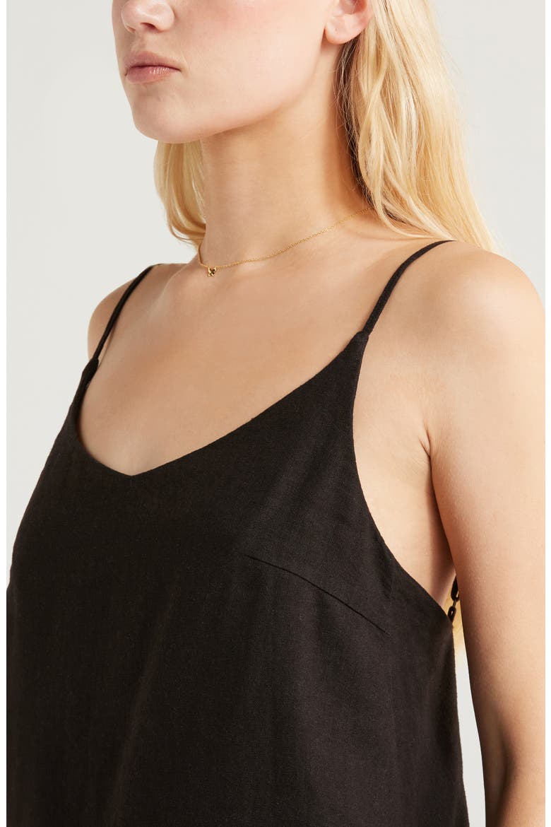 Summer Love Mini Slipdress, Alternate, color, BLACK