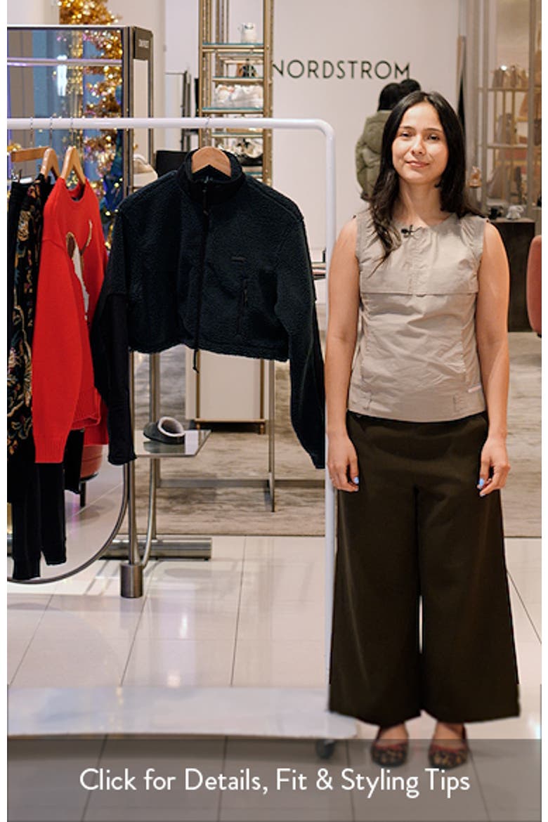 Faux Shearling Crop Jacket video
