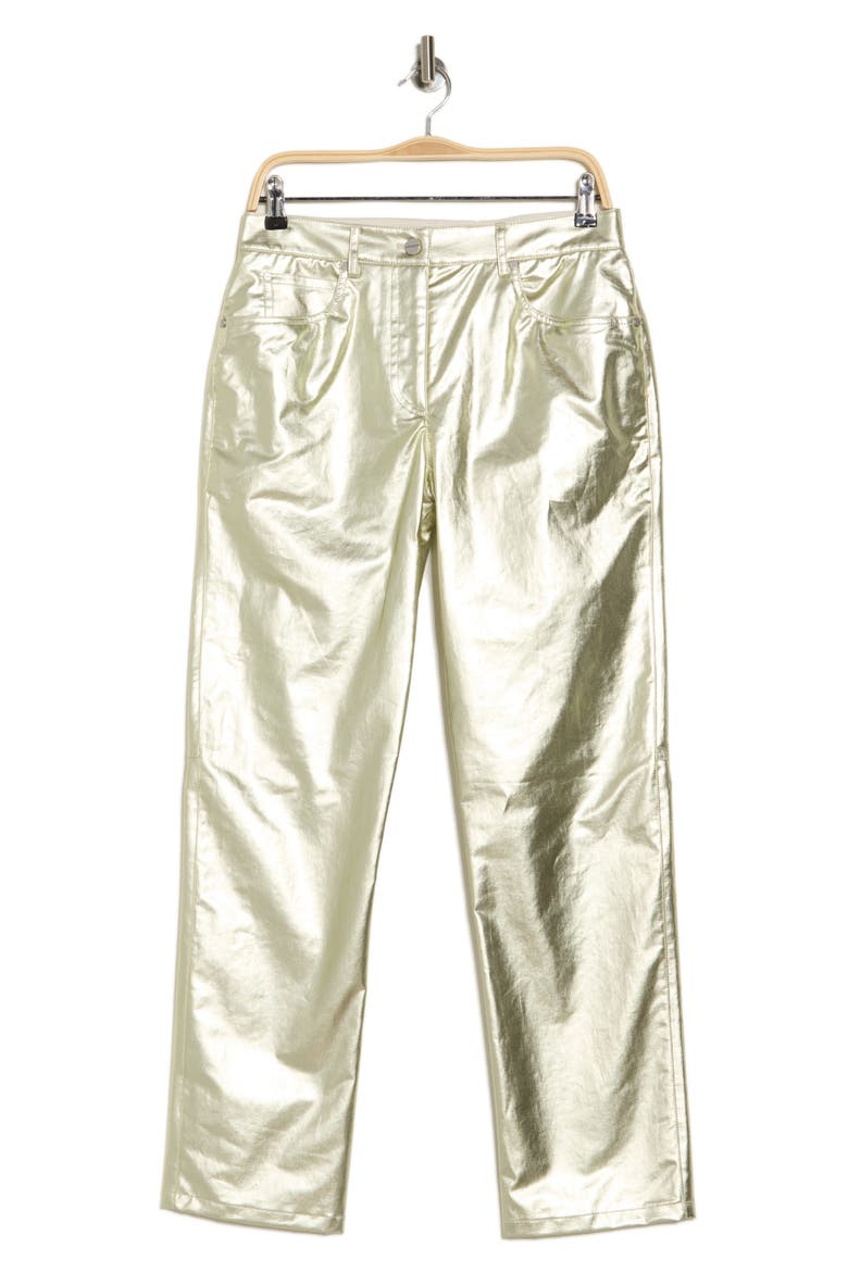 Pony Boy Metallic Nonstretch Cotton Jeans, Alternate, color, LIGHT GOLD