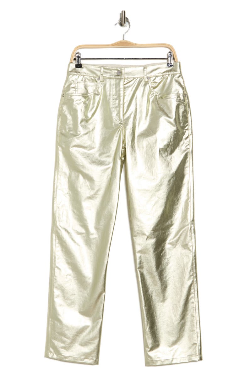 TWP Pony Boy Metallic Nonstretch Cotton Jeans, Alternate, color, Light Gold