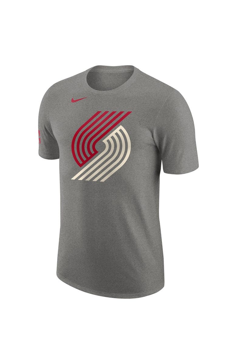Nike Men's Nike Charcoal Portland Trail Blazers 2023/24 City Edition Essential Warmup T-Shirt, Alternate, color, 