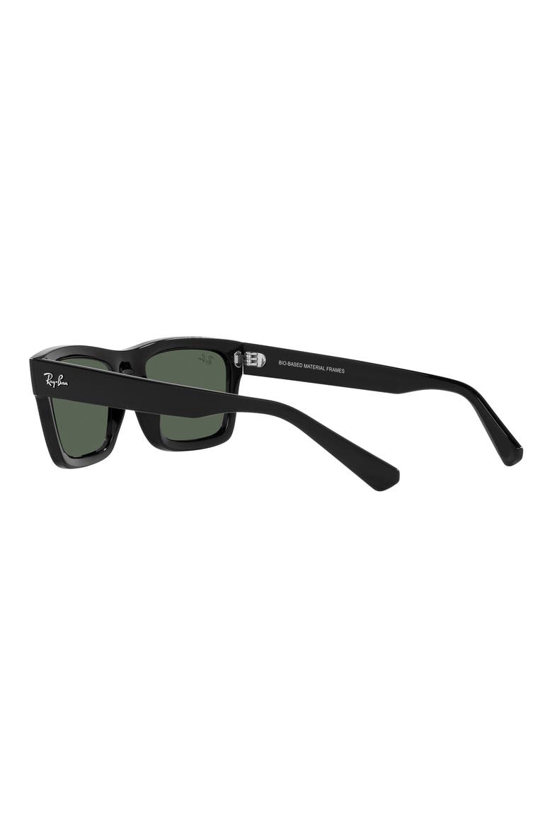 Warren 57mm Rectangular Sunglasses, Alternate, color, BLACK