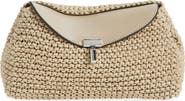 TOTEME Mini T-Lock Knit Leather Clutch