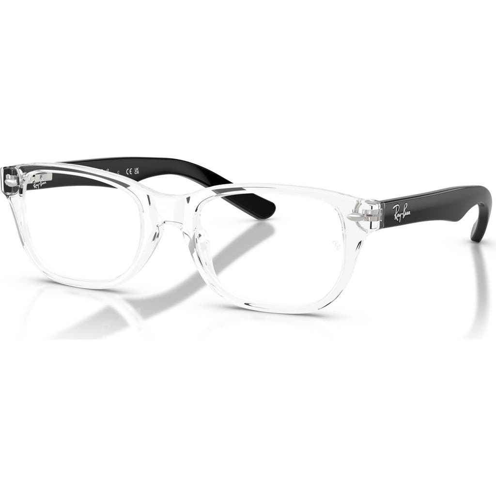 Ray Ban Ray-ban 48mm Square Optical Glasses In Gray