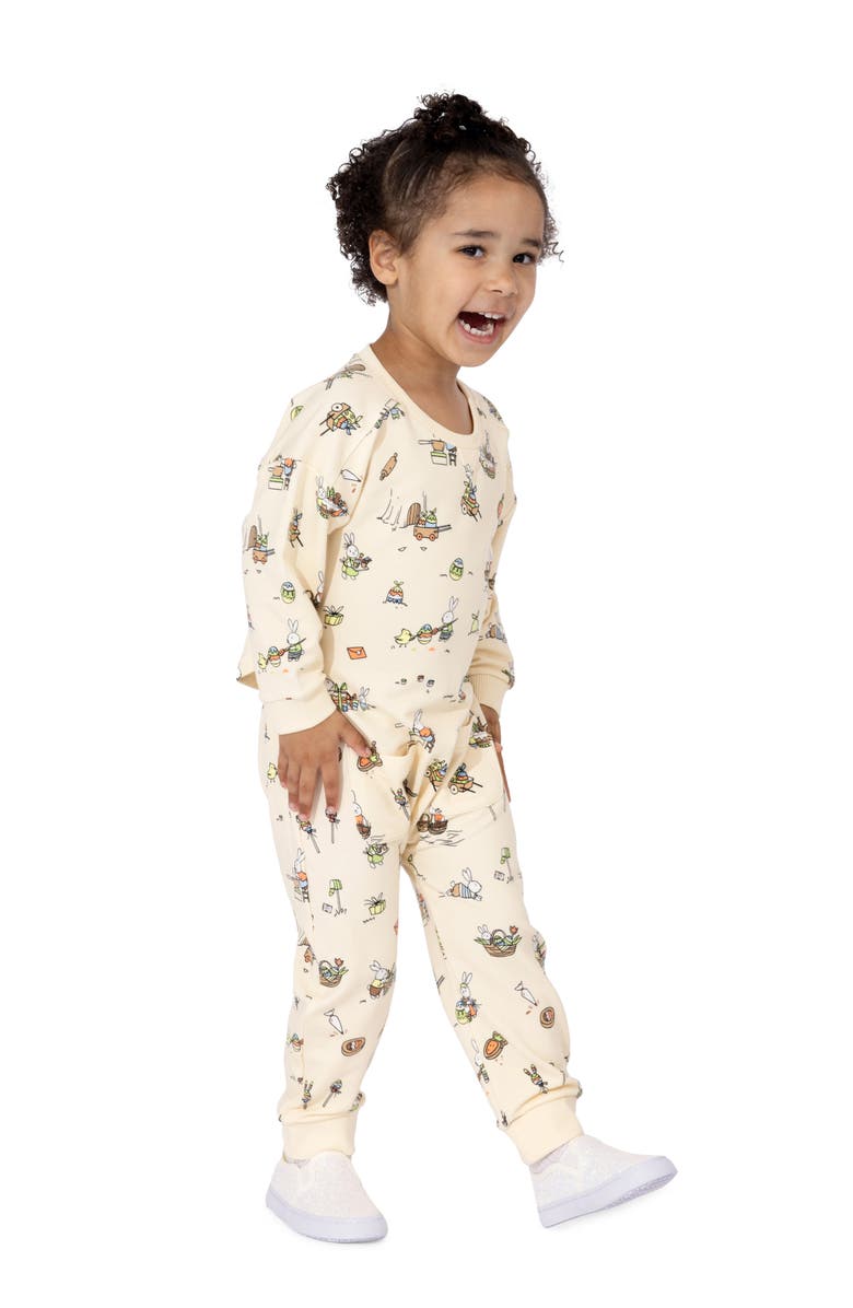 Bellabu Bear Bunny Workshop Fitted Two-Piece Pajamas, Alternate, color,