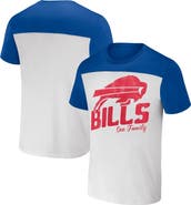 NFL X DARIUS RUCKER Men's NFL x Darius Rucker Collection by Fanatics White/Royal Buffalo Bills Colorblocked T-Shirt