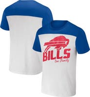 NFL X DARIUS RUCKER Men's NFL x Darius Rucker Collection by Fanatics White/Royal Buffalo Bills Colorblocked T-Shirt