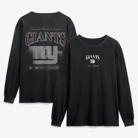 Men's Fanatics Black New York Giants Midnight Falls Long Sleeve T-Shirt