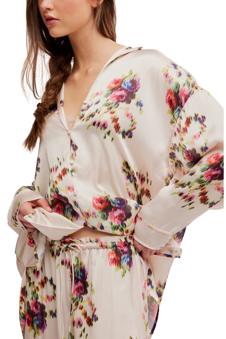 Intimately FP Dreamy Days Pajama Set, Alternate, color, ANTIQUE IVORY - FLORAL