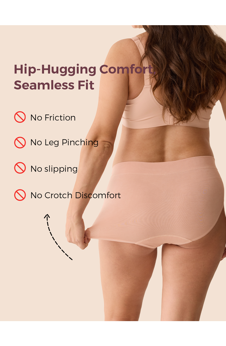 Momcozy Postpartum Panties,2 Pack, Alternate, color, Black And Oyster Pink