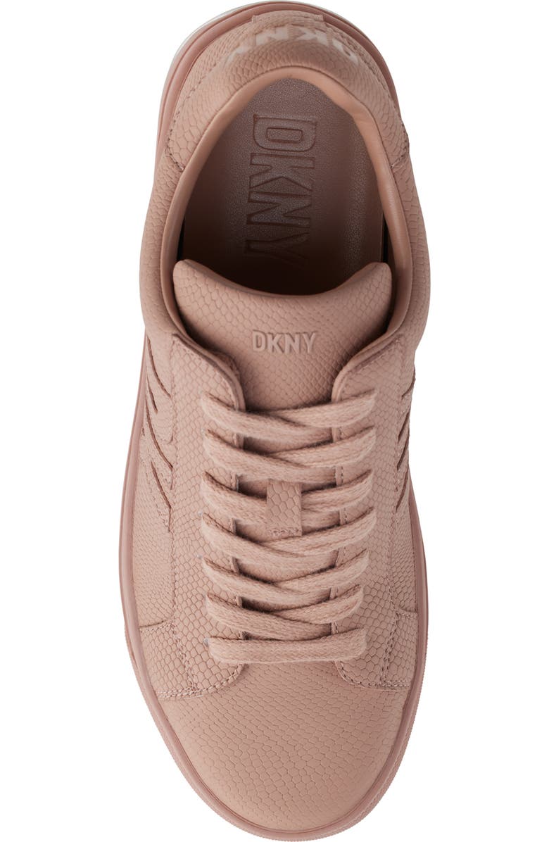 DKNY Abeni Lizard Embossed Sneaker, Alternate, color, Blush