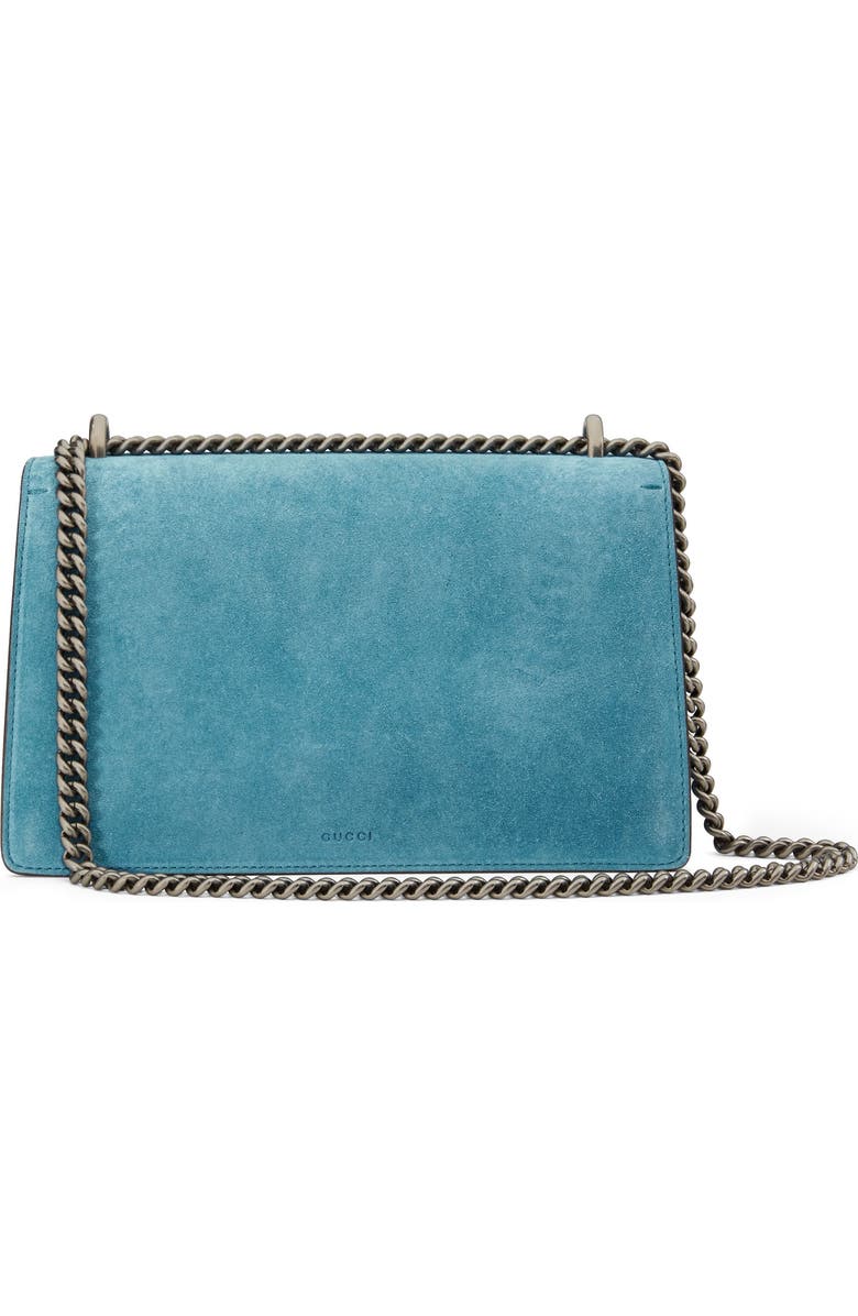 Gucci Small Dionysus Embroidered Suede Shoulder Bag, Alternate, color,