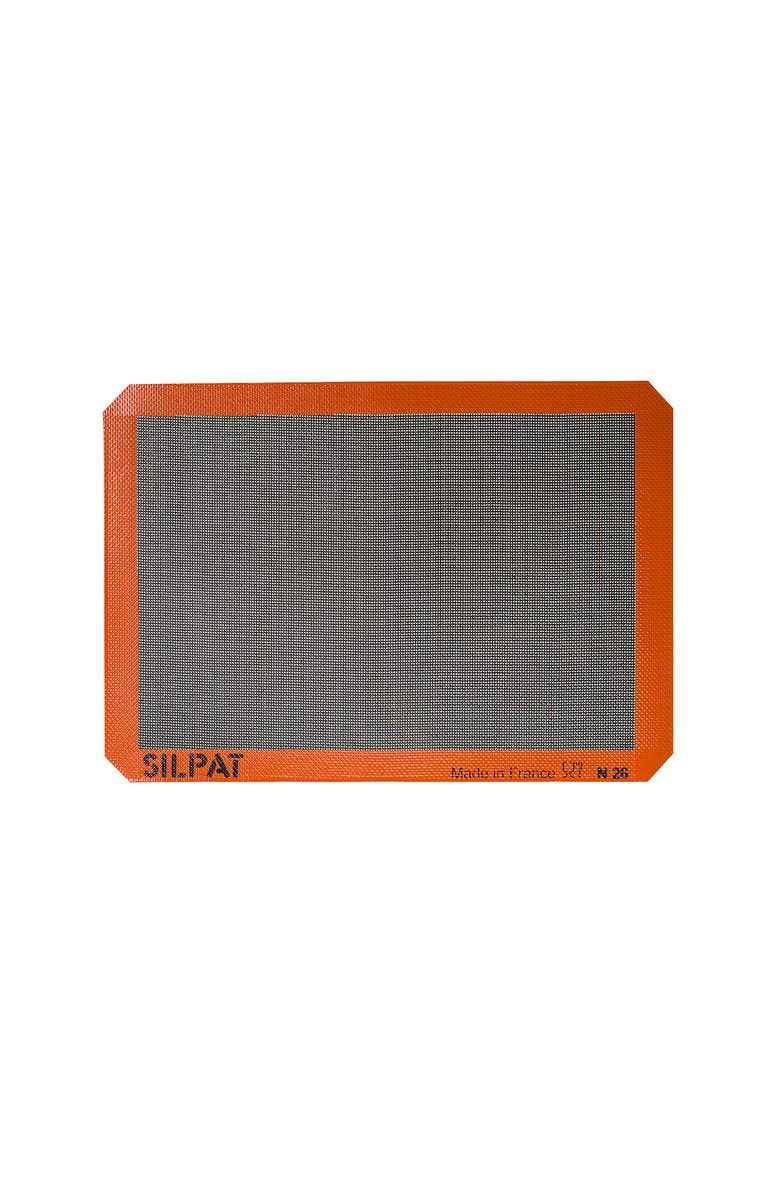 Silpat Silpain Premium Non-Stick Silicone Baking Mat for Bread, 11-5/8 x 16-1/2, Main, color, Orange