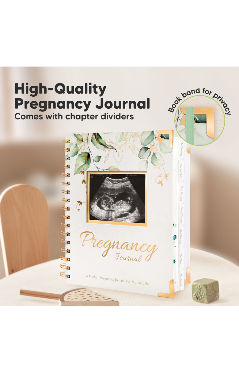 KeaBabies Inspire Pregnancy Journal, Alternate, color, Alpine