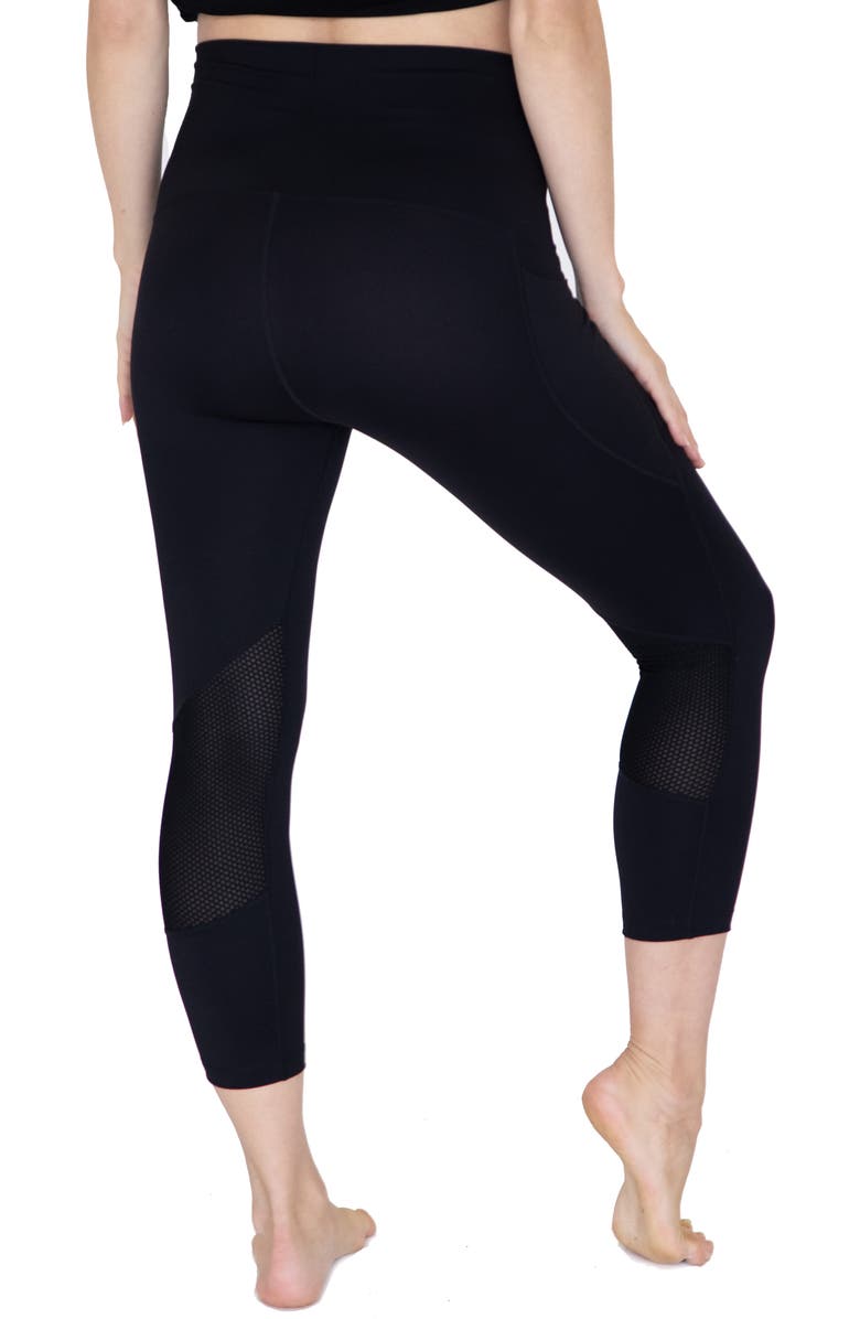 Angel Maternity Sports 3/4 Maternity Leggings, Alternate, color, 