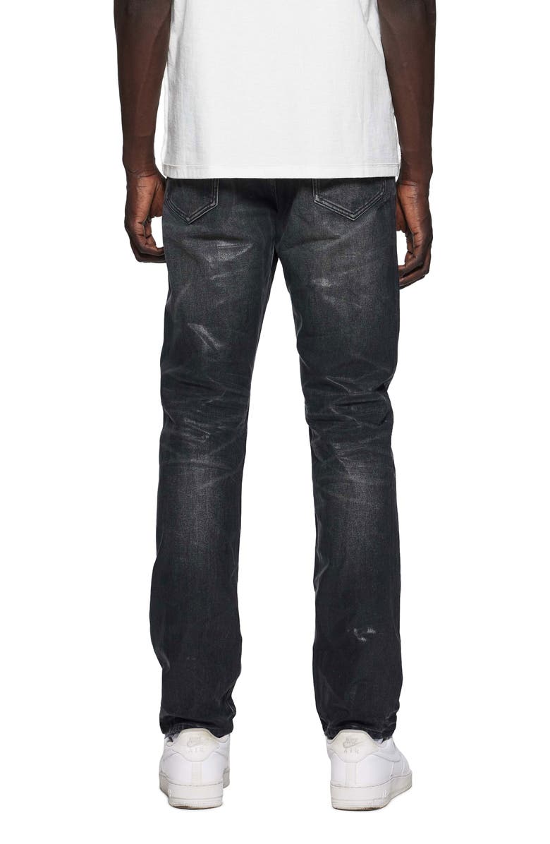 Double Dip Coated Slim Straight Leg Jeans