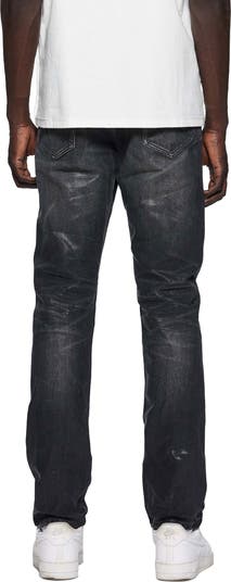 Double Dip Coated Slim Straight Leg Jeans