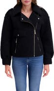 Kensie Bouclé Moto Jacket