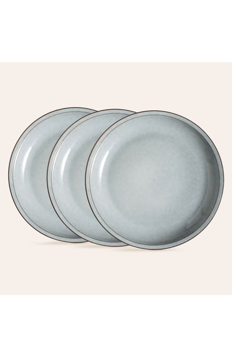 Zsa Zsa Zsu Lily Stoneware Dinner Plate 9.4" Set of 3, Main, color, Blue