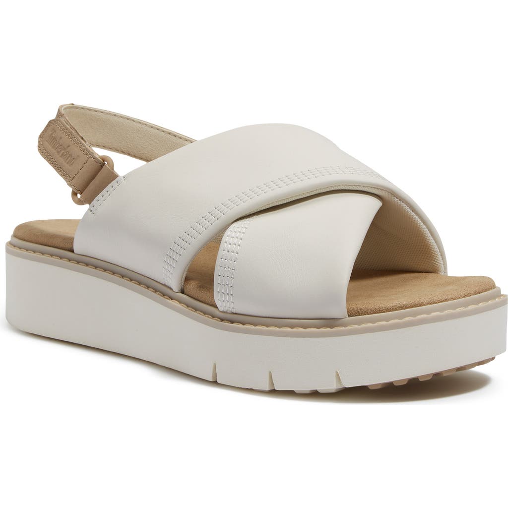 Timberland Safari Dawn Slingback Sandal In Natural Full Grain