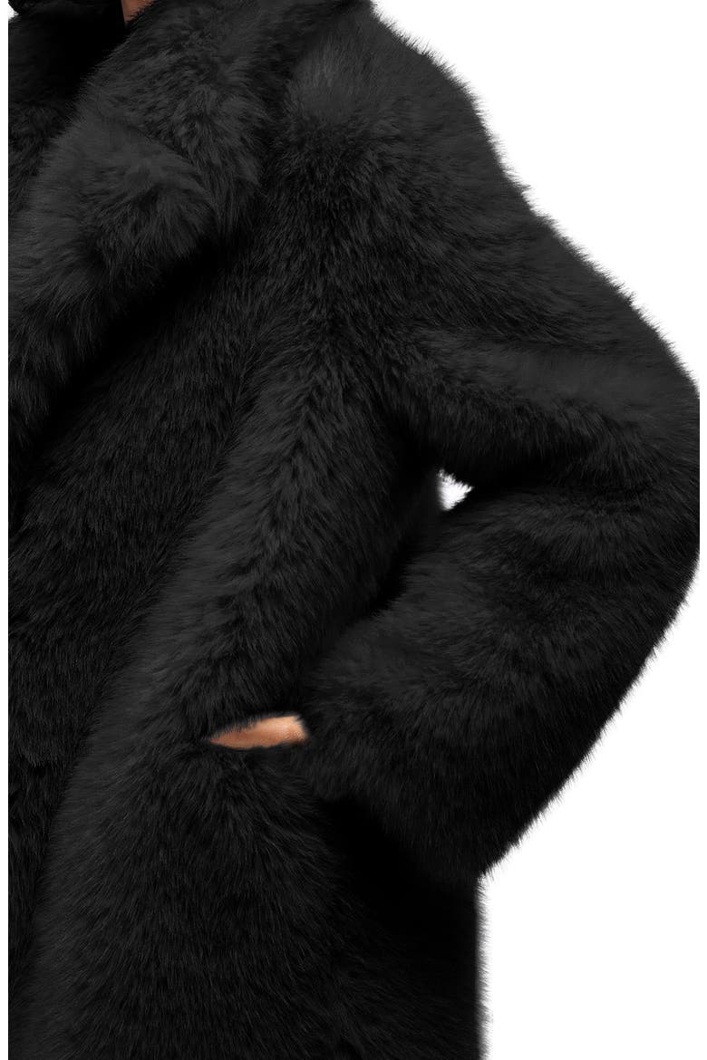 Bcardi Faux Fur Coat, Alternate, color, BLACK