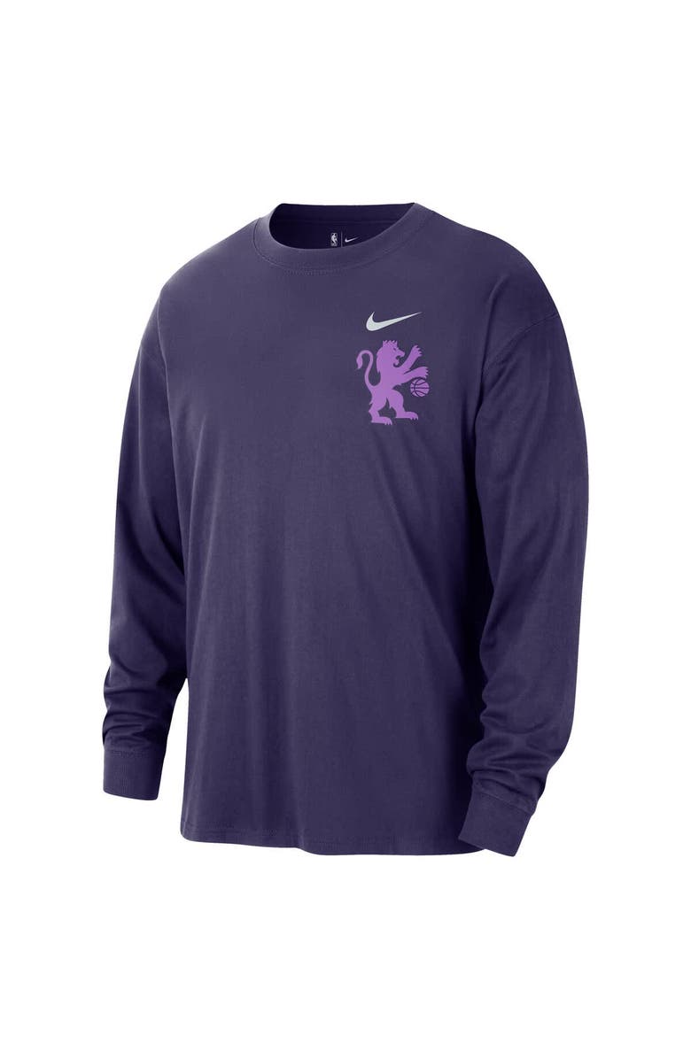 Nike Men's Nike  Purple Sacramento Kings 2025/26 City Edition Remix Essential Logo Long Sleeve T-Shirt, Alternate, color, Purple