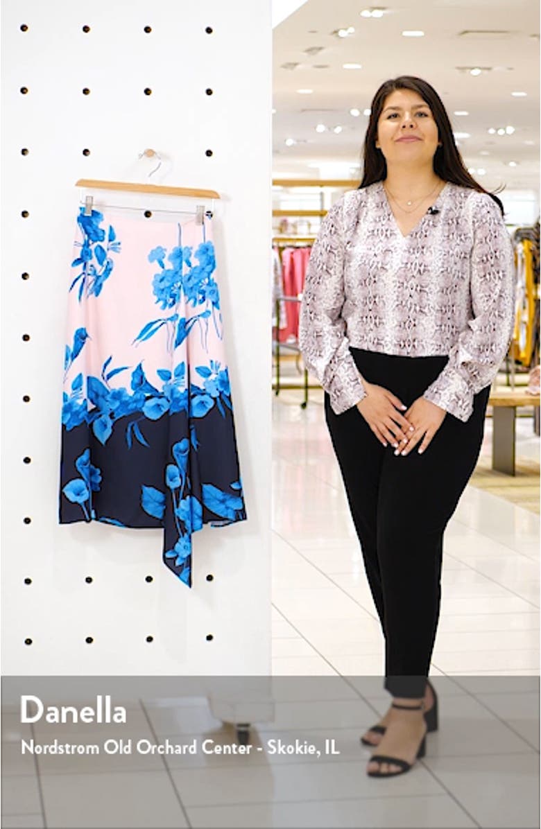 Nemea Fantasia Floral Asymmetrical Skirt, sales video thumbnail