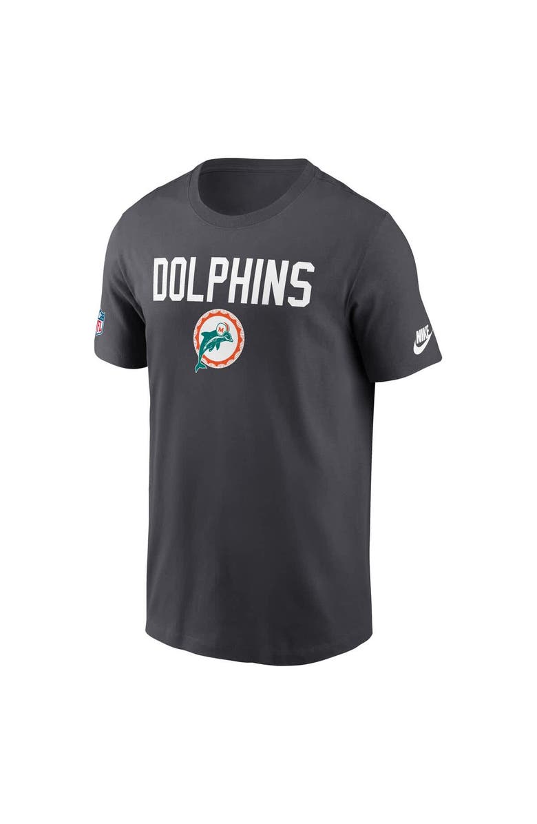 Nike Men's Nike Anthracite Miami Dolphins Alt Pack Onside Conversion Performance T-Shirt, Alternate, color, Anthracite