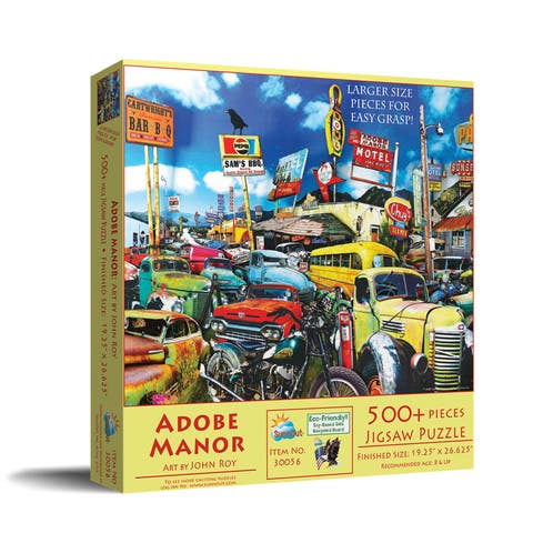Adobe Manor 500 piece Jigsaw Puzzle for Adults Large Pieces