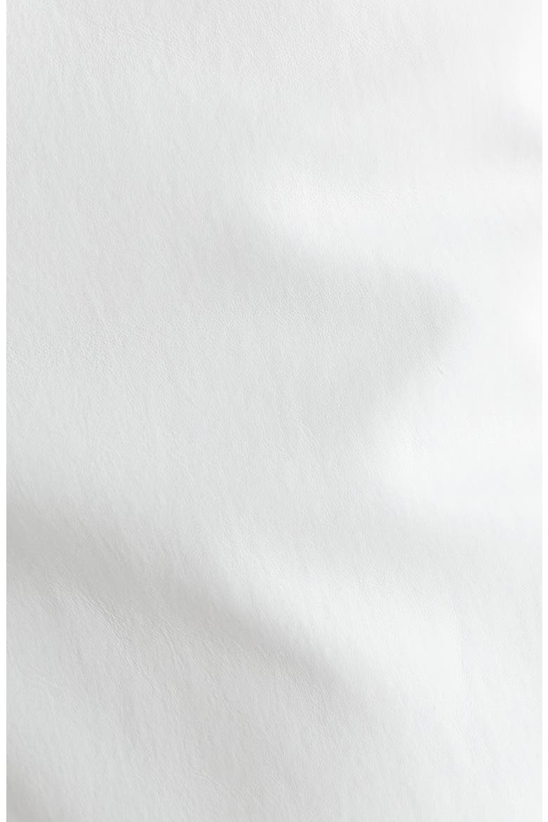 Clint Leather Bootcut Pants, Alternate, color, BLANC LEATHER
