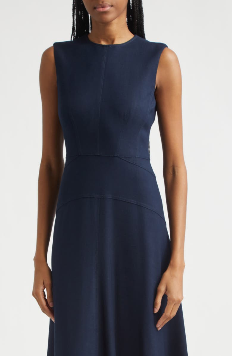 Veronica Beard Karrigan Midi Dress, Alternate, color, Navy