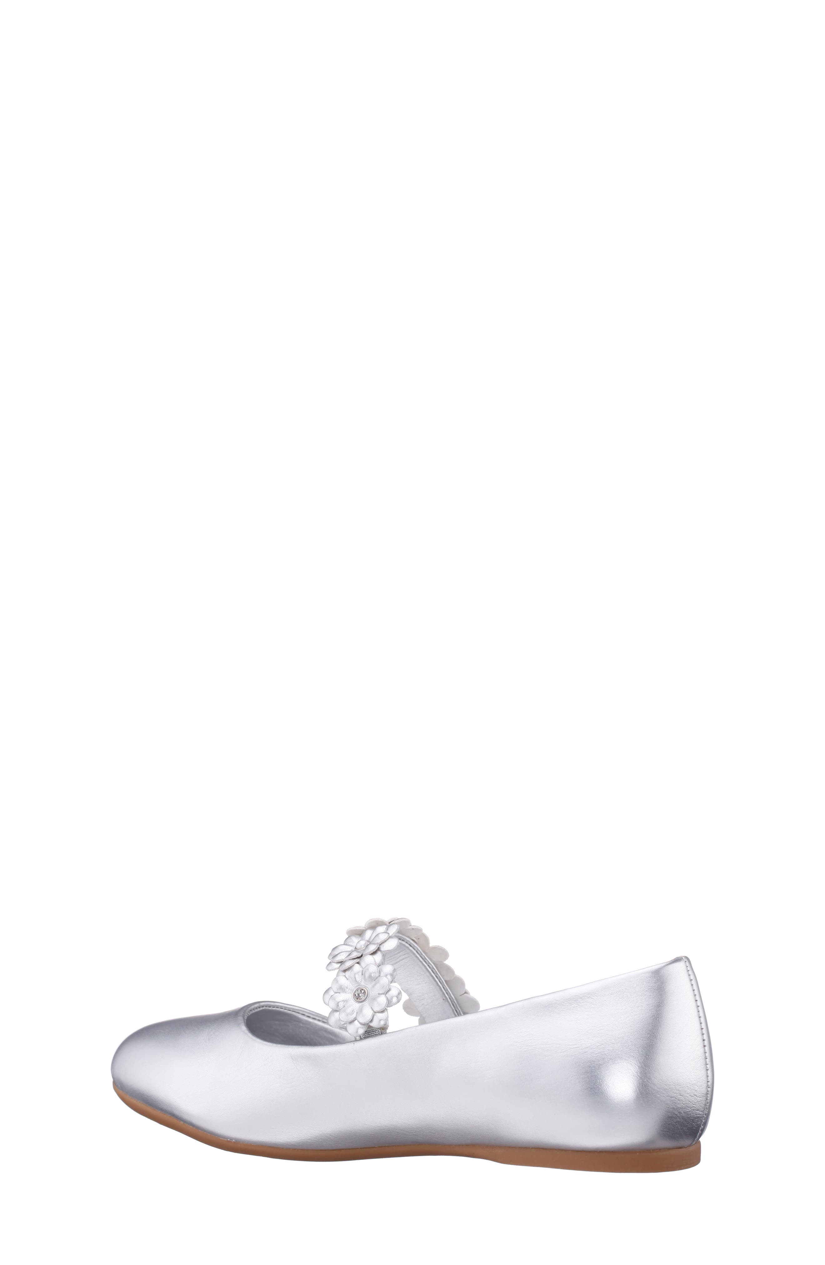 Kids' Rozy Mary Jane Flat, Alternate, color, SILVER METALLIC