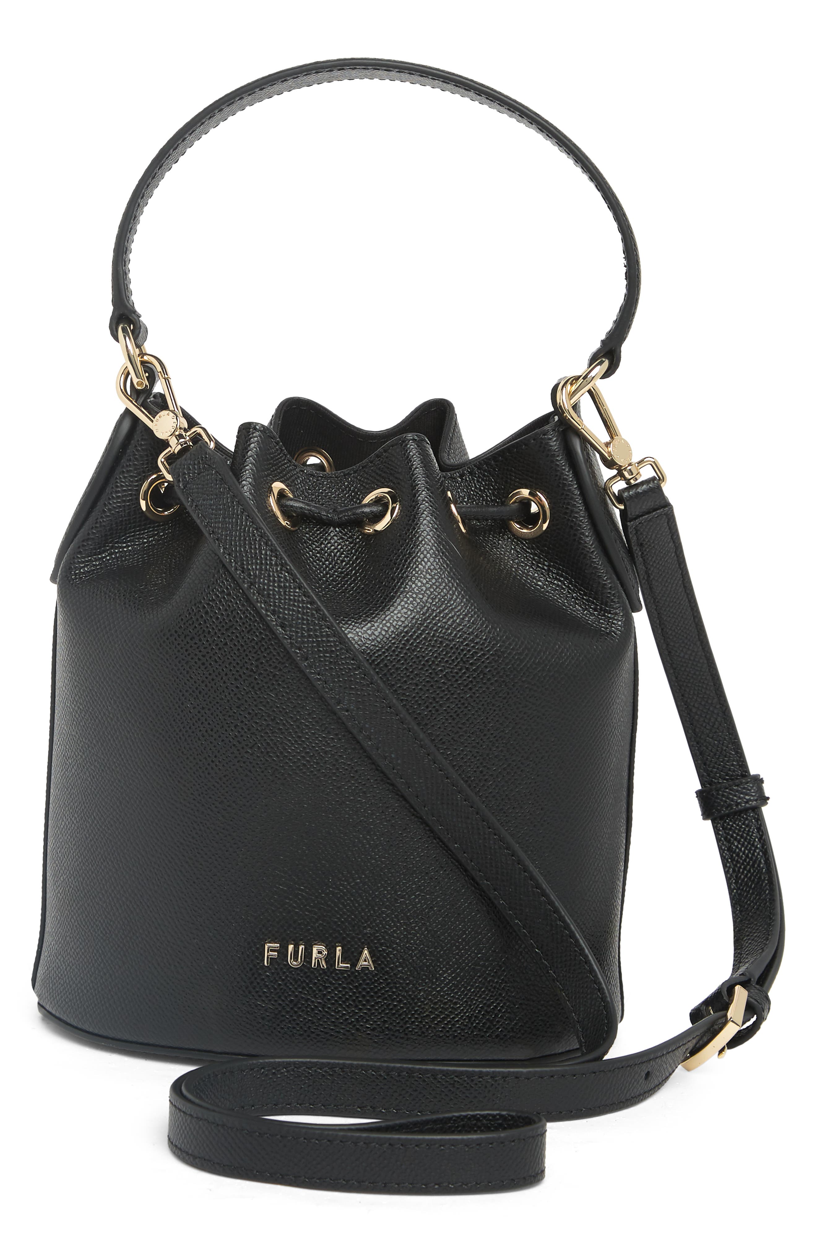 Furla Clio Mini Drawstring Bucket Bag, Alternate, color, 