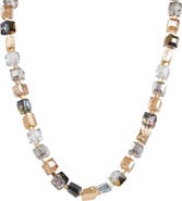 SAACHI Faceted Beaded & Stone Necklace