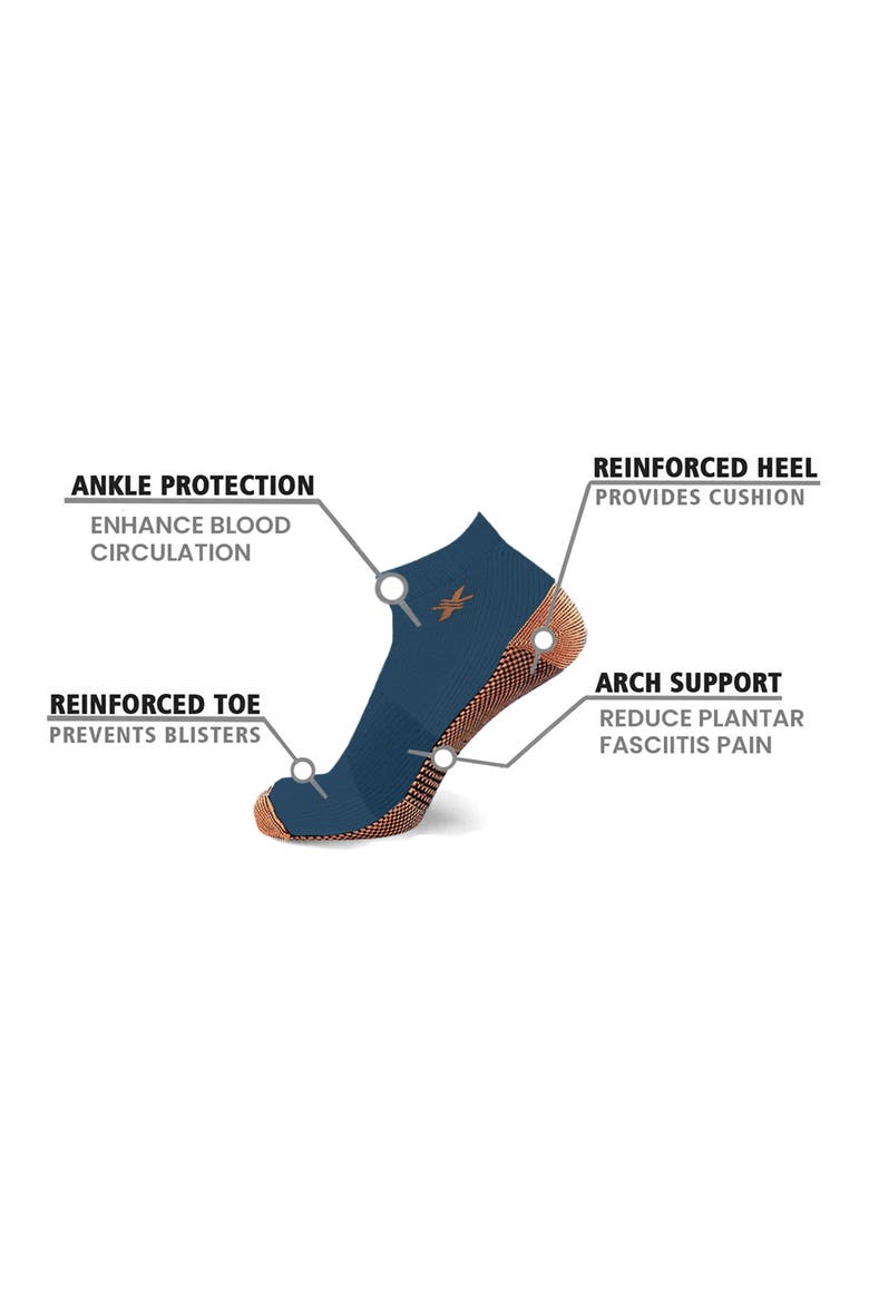 3-Pack Ankle Compression Socks, Alternate, color, URBAN DUSK
