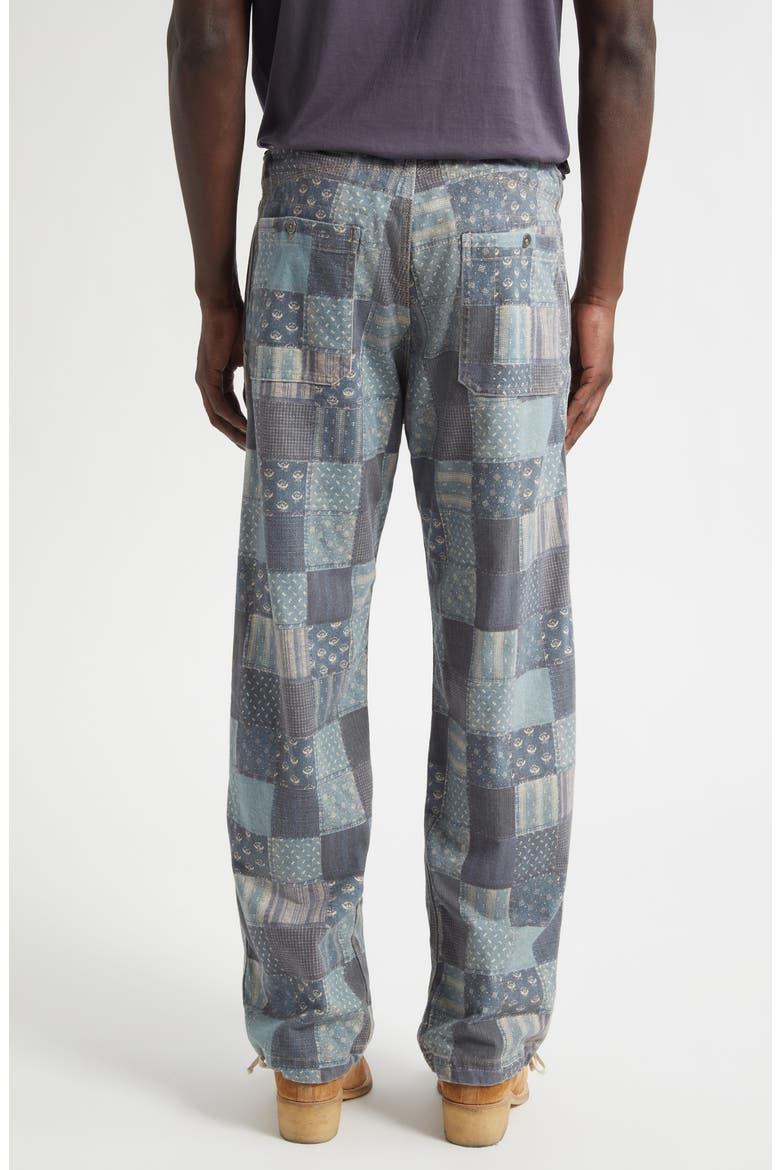 Patchwork Trompe l'Oeil Jersey Joggers, Alternate, color, NAVY/ MULTI