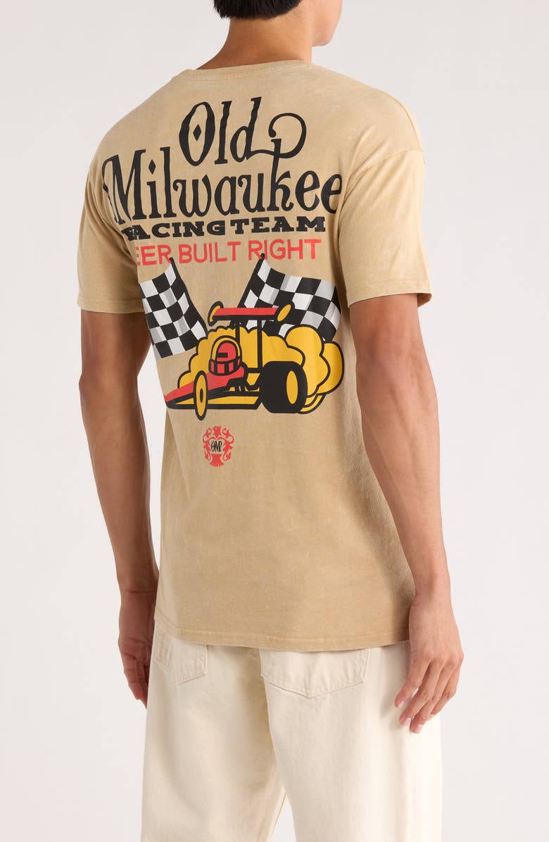 Philcos Old Milwaukee Race Cotton Graphic T-Shirt, Alternate, color, Sand Mineral