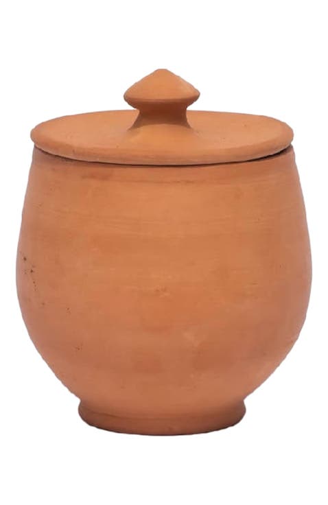 Artisanal Terracotta Pot with Lid