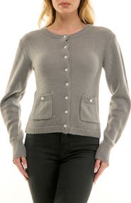 Socialite Button Front Cardigan