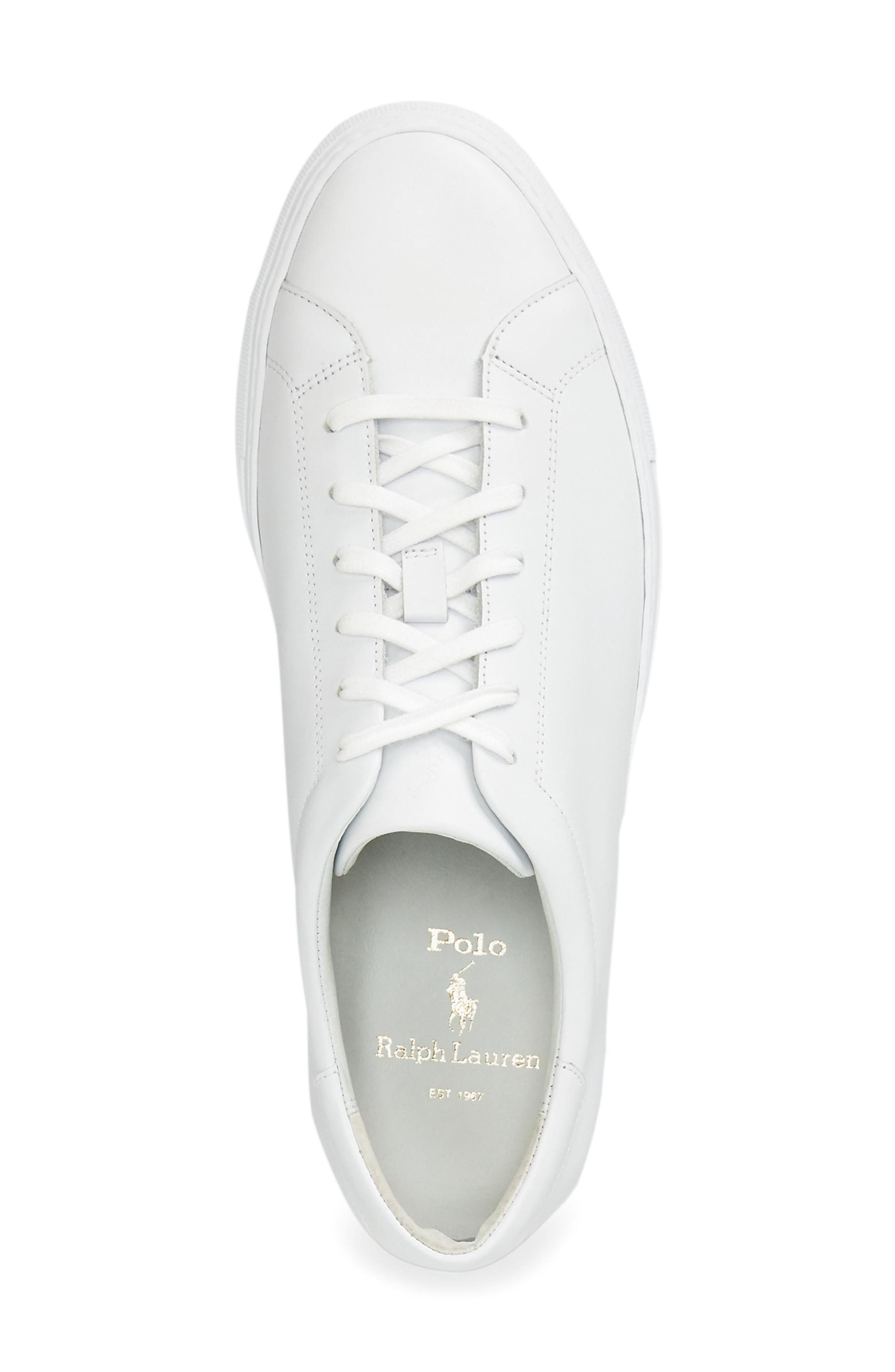 Ralph Lauren Jermain Sneaker, Alternate, color, White