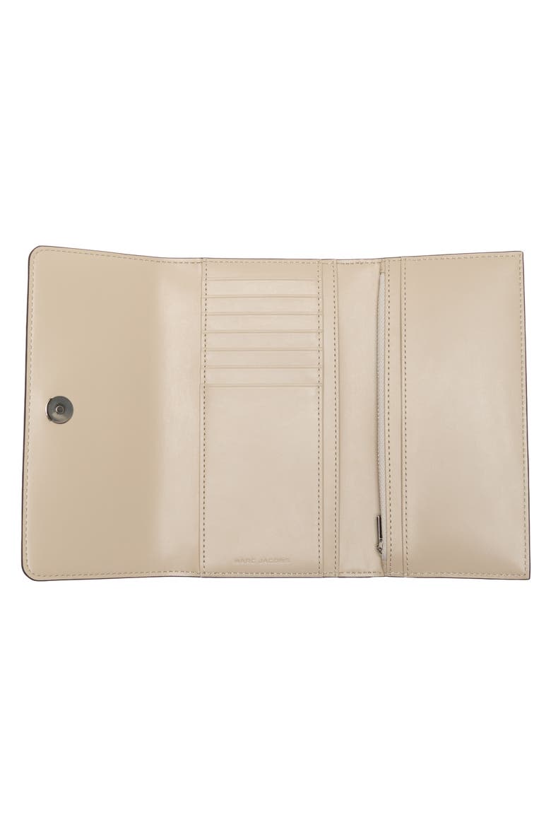 Slim Continental Wallet, Alternate, color, MARSHMALLOW
