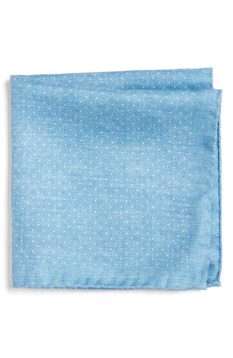 Keele Neat Dot Silk Pocket Square