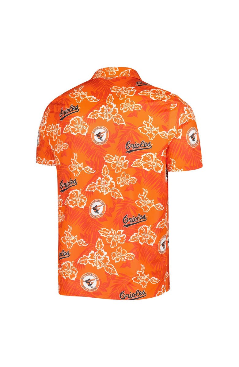 Reyn Spooner Men's Reyn Spooner Orange Baltimore Orioles Cooperstown Collection Puamana Print Polo, Alternate, color,