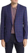 DANIEL HECHTER Windowpane Check Wool Blazer