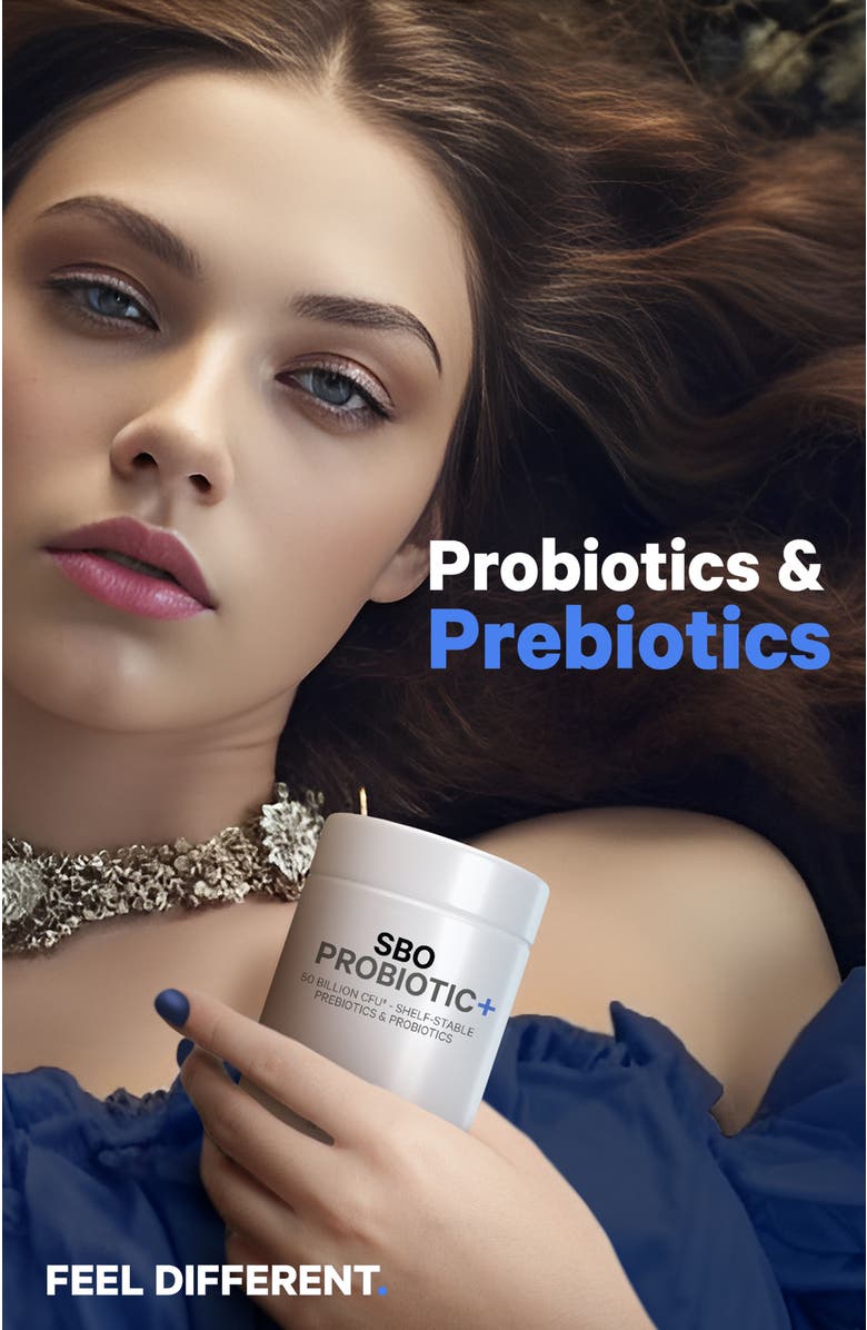 Codeage SBO Probiotic 50 Billion CFU +Prebiotics Supplement, Alternate, color, White