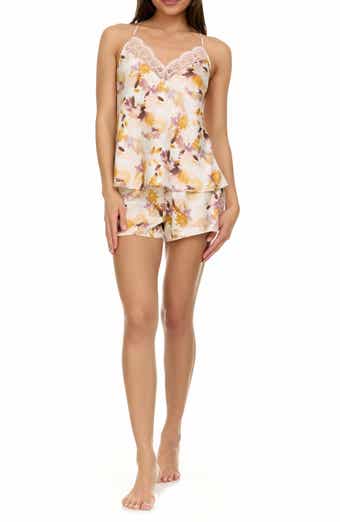 Flora By Flora Nikrooz Cindy Print Charmuse Camisole & Shorts Pajamas