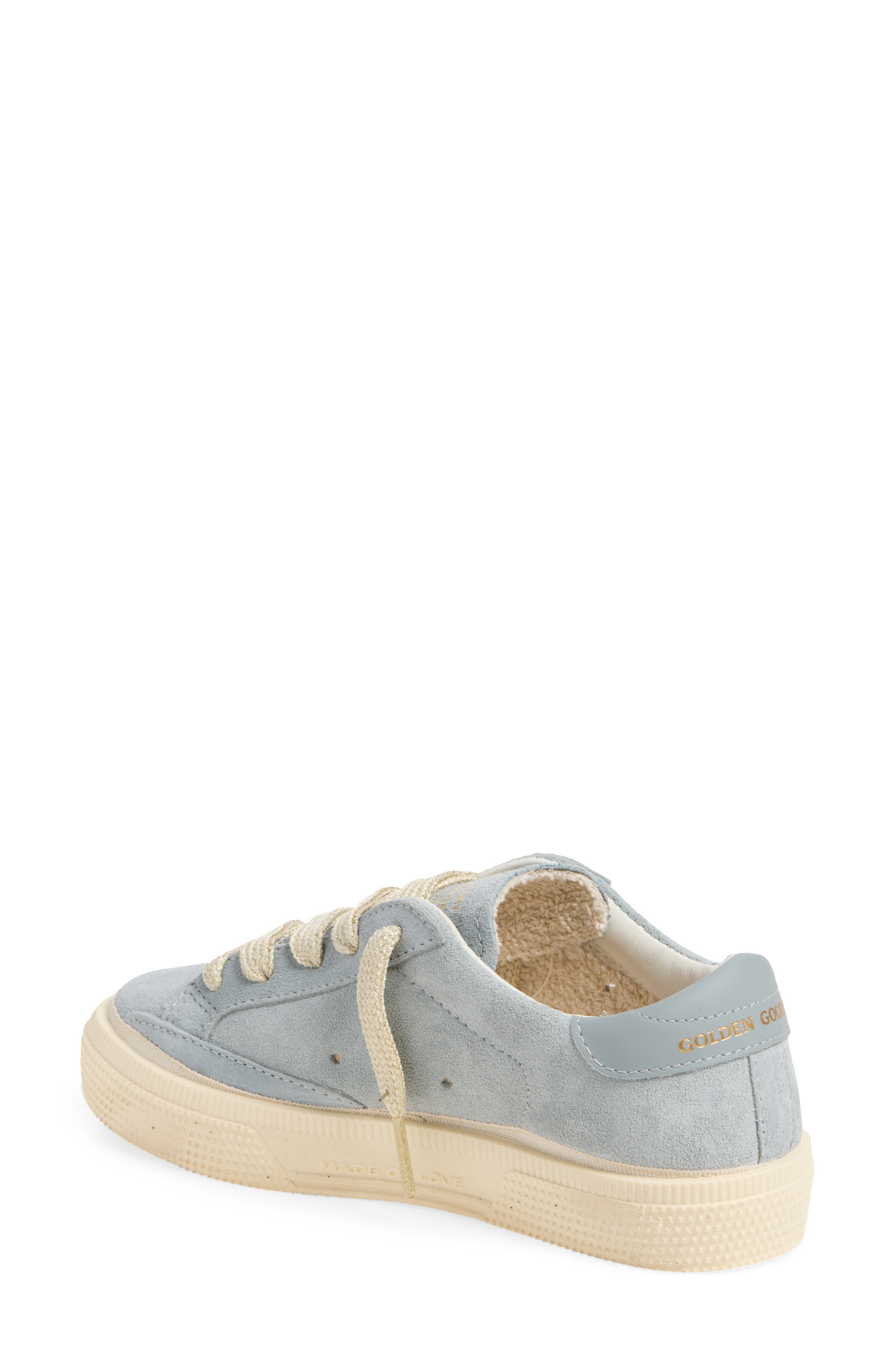 Kids' May Embroidered Low Top Sneaker, Alternate, color, QUARRY/ SILVER BLUE