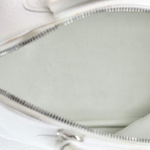 Pre-owned Hermes  Hermes Bolide Bag Clemence 31 In White